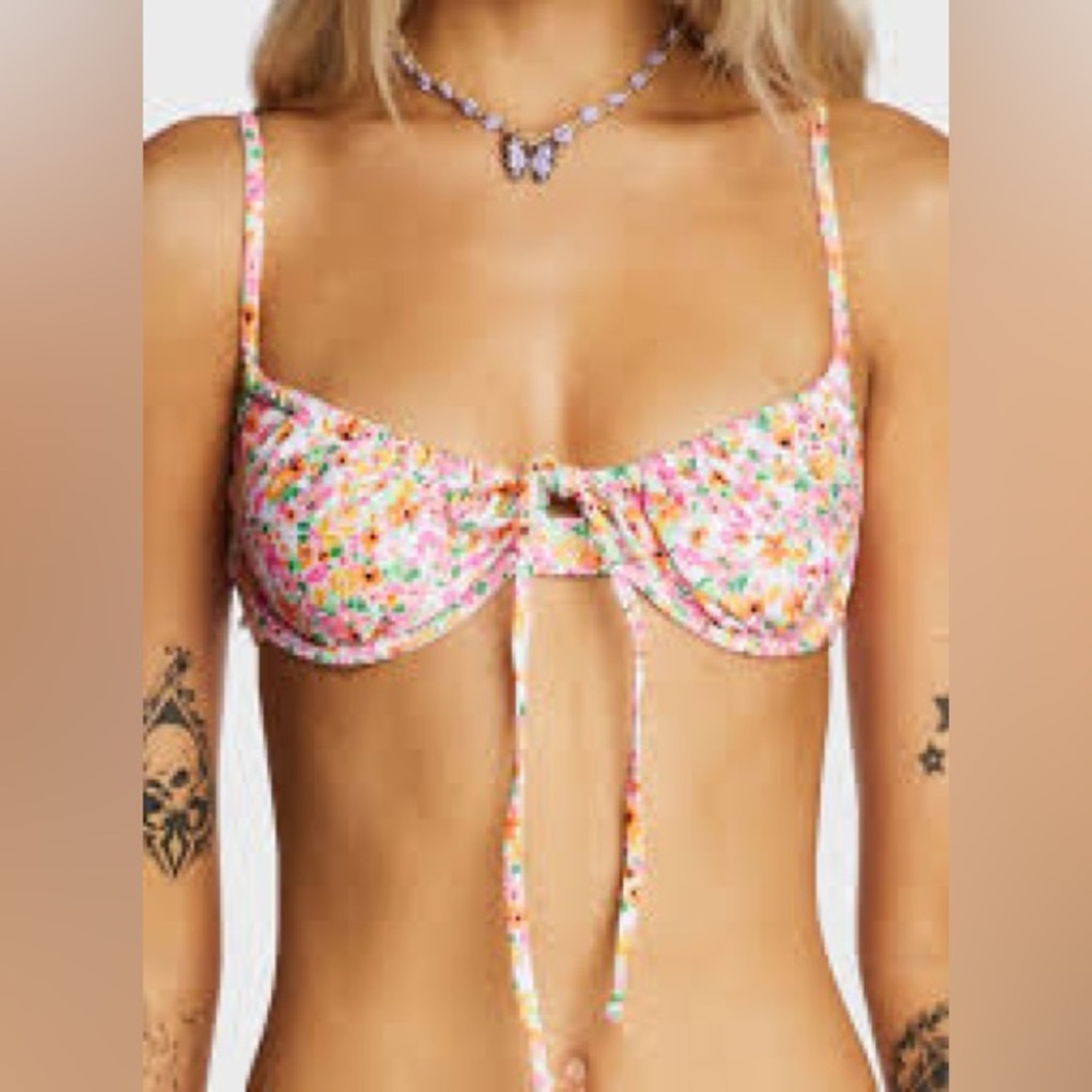 Kulani kinis Floral Bikini Set Angel baby top only